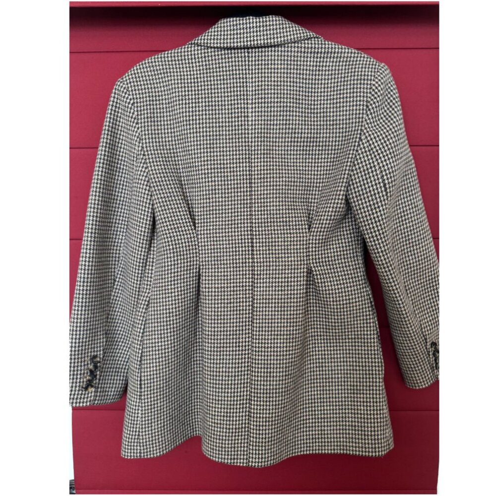 Mango Brown Houndstooth Suit Jacket - image 3